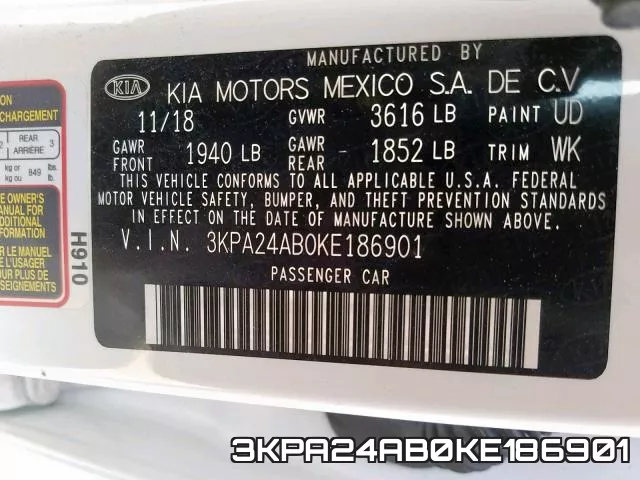 3KPA24AB0KE186901 фото 2