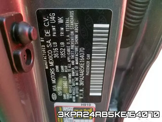 3KPA24AB5KE164070 фото 2