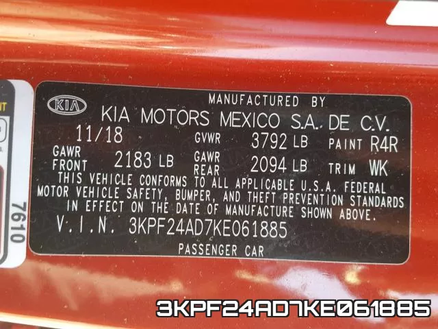 3KPF24AD7KE061885 фото 2