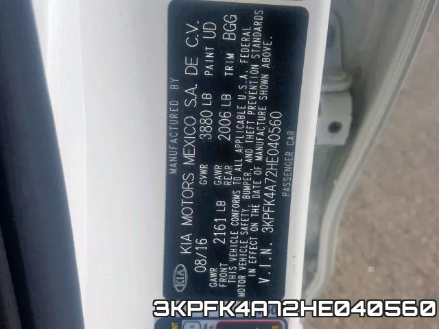 3KPFK4A72HE040560 фото 2
