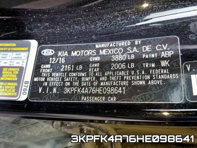 3KPFK4A76HE098641 фото 2