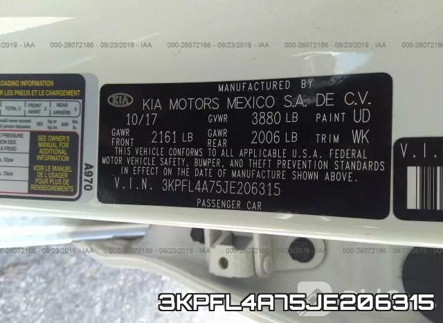 3KPFL4A75JE206315 фото 10