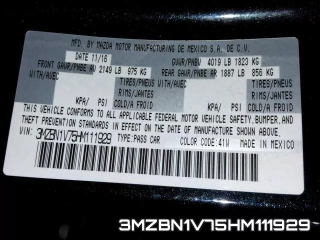 3MZBN1V75HM111929 фото 2