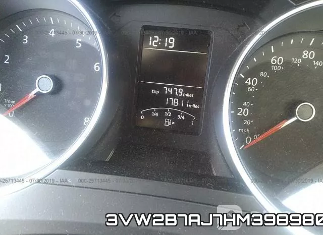 3VW2B7AJ7HM398980 фото 8