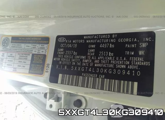 5XXGT4L30KG309410 фото 10