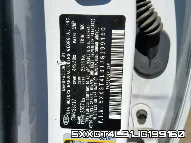 5XXGT4L31JG199160 фото 2