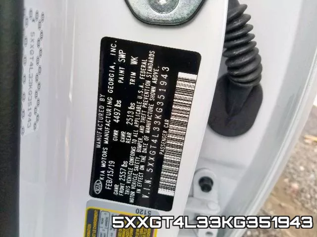 5XXGT4L33KG351943 фото 2