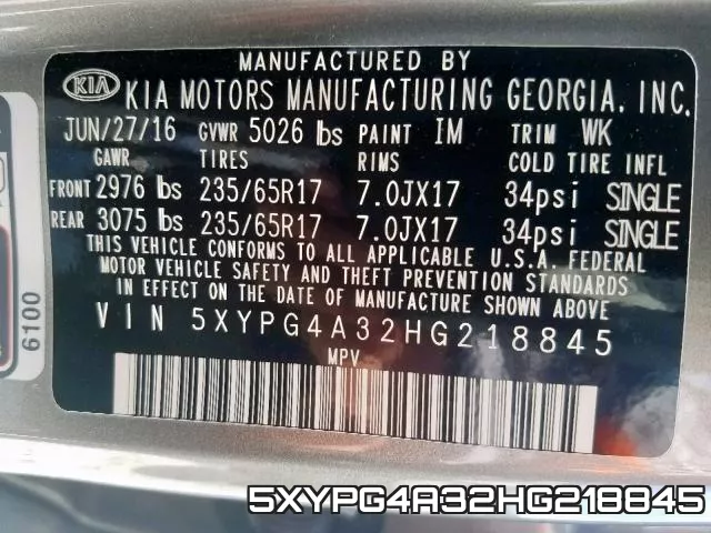 5XYPG4A32HG218845 фото 2