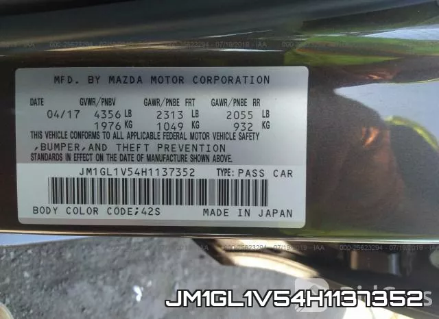 JM1GL1V54H1137352 фото 10