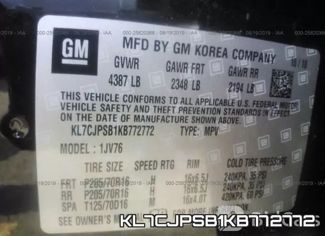 KL7CJPSB1KB772772 фото 10