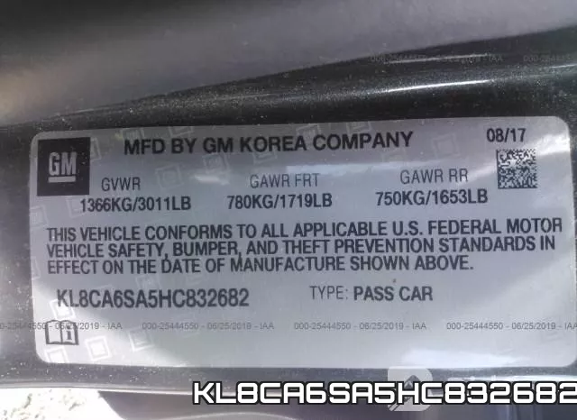 KL8CA6SA5HC832682 фото 10