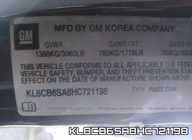 KL8CB6SA8HC721198 фото 10
