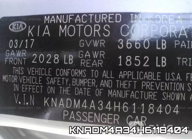 KNADM4A34H6118404 фото 10