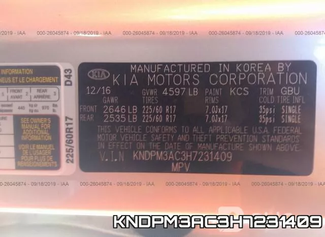 KNDPM3AC3H7231409 фото 10