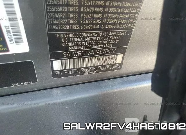 SALWR2FV4HA670812 фото 10
