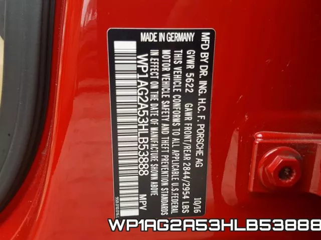 WP1AG2A53HLB53888 фото 2