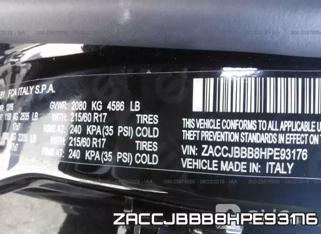 ZACCJBBB8HPE93176 фото 10