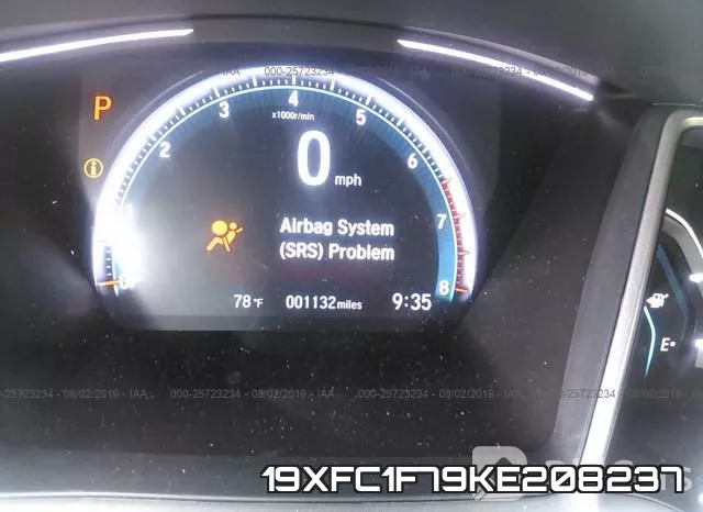 19XFC1F79KE208237 фото 8