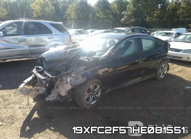 19XFC2F57HE081551 фото 3