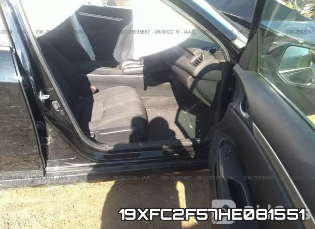 19XFC2F57HE081551 фото 6
