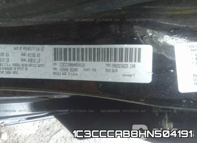 1C3CCCAB8HN504191 фото 10
