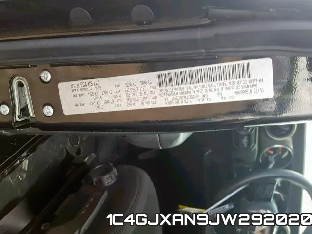 1C4GJXAN9JW292020 фото 2