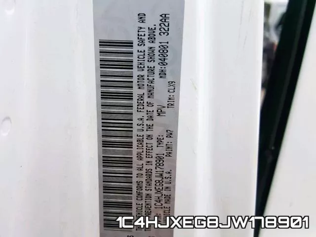 1C4HJXEG8JW178901 фото 2