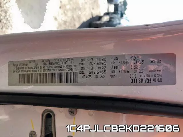 1C4PJLCB2KD221606 фото 2