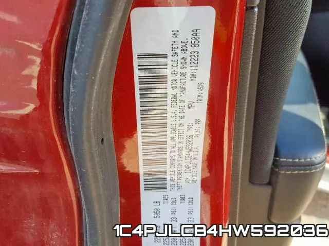1C4PJLCB4HW592036 фото 2