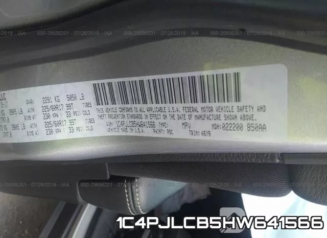 1C4PJLCB5HW641566 фото 10