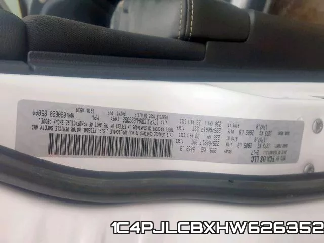 1C4PJLCBXHW626352 фото 2