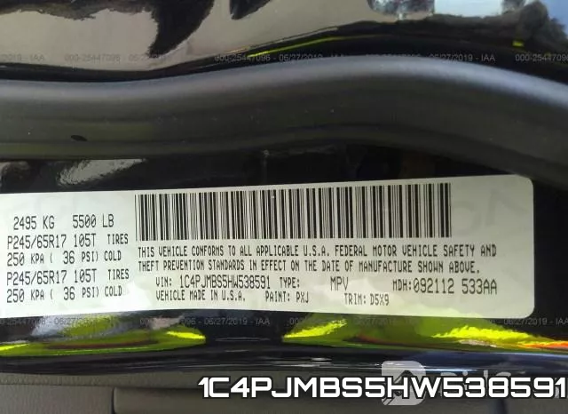 1C4PJMBS5HW538591 фото 10