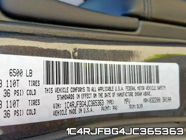 1C4RJFBG4JC365363 фото 2