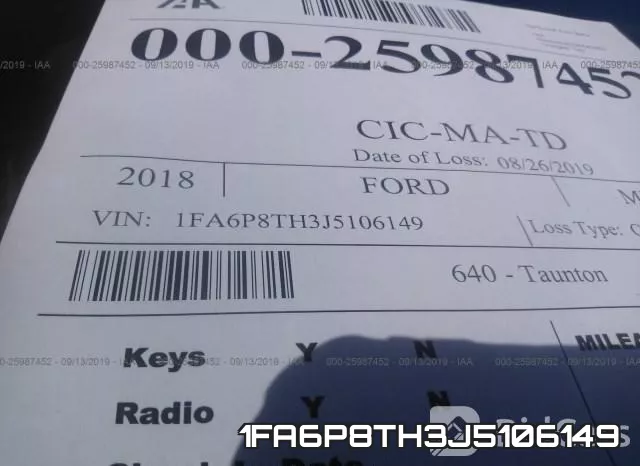 1FA6P8TH3J5106149 фото 10