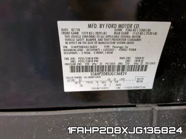 1FAHP2D8XJG136824 фото 2