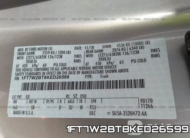 1FT7W2BT8KED26599 фото 10