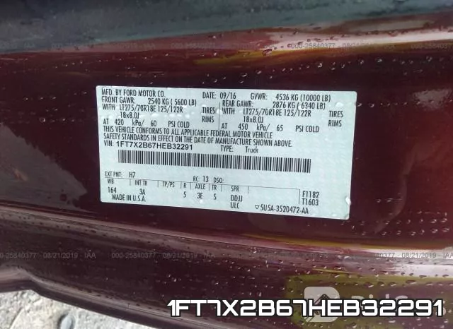 1FT7X2B67HEB32291 фото 10
