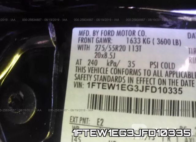 1FTEW1EG3JFD10335 фото 10