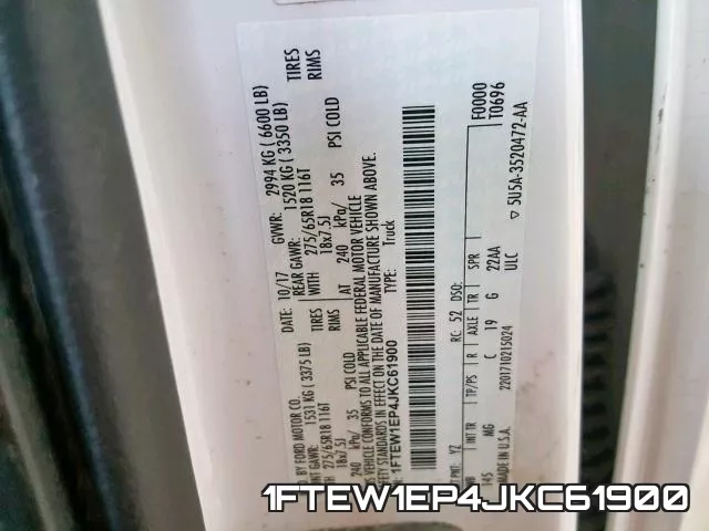 1FTEW1EP4JKC61900 фото 2