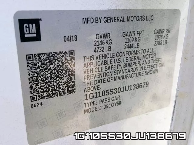 1G1105S30JU138679 фото 2