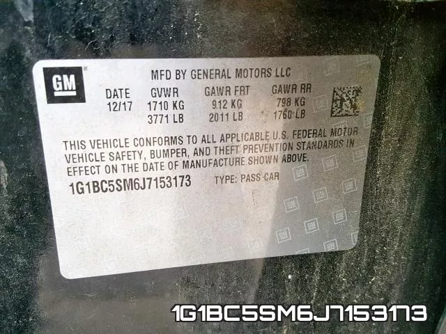 1G1BC5SM6J7153173 фото 2