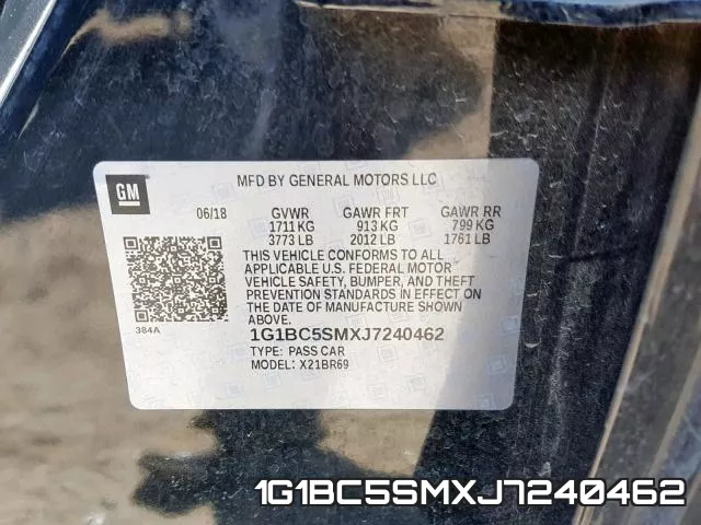 1G1BC5SMXJ7240462 фото 2