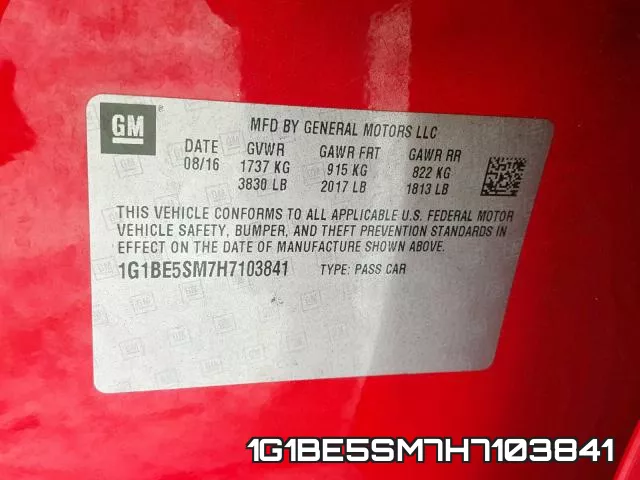 1G1BE5SM7H7103841 фото 2