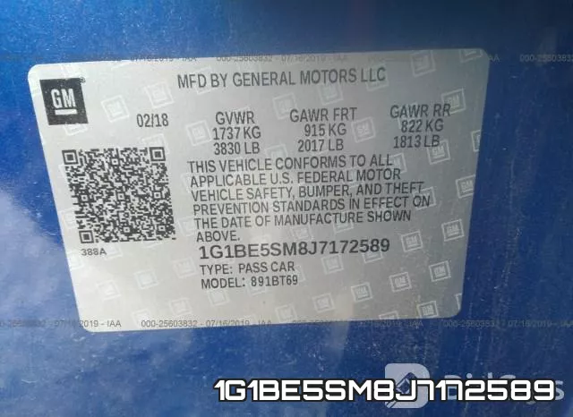 1G1BE5SM8J7172589 фото 10