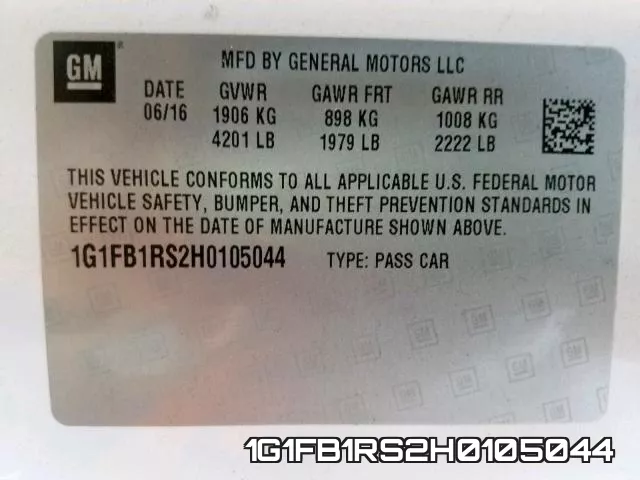 1G1FB1RS2H0105044 фото 2
