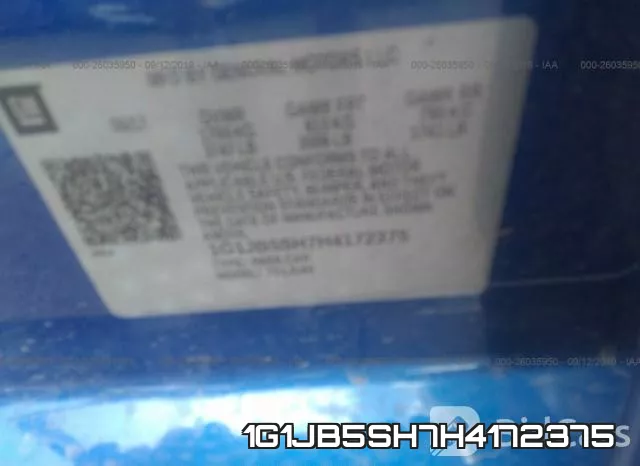 1G1JB5SH7H4172375 фото 10