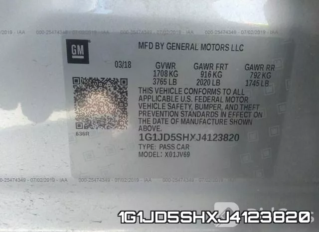 1G1JD5SHXJ4123820 фото 10