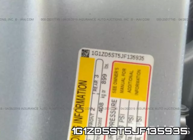 1G1ZD5ST5JF135935 фото 10