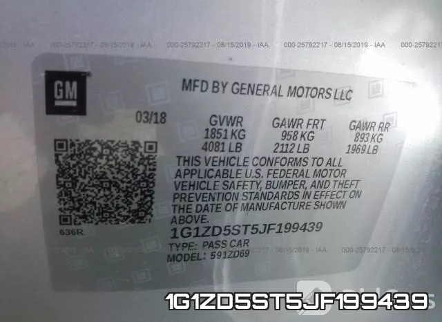 1G1ZD5ST5JF199439 фото 10