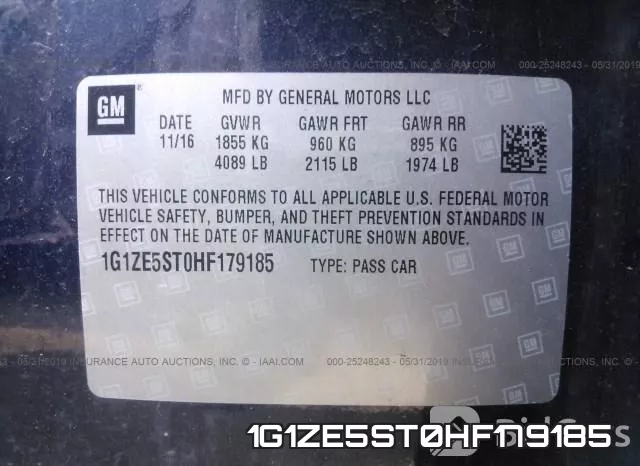 1G1ZE5ST0HF179185 фото 10